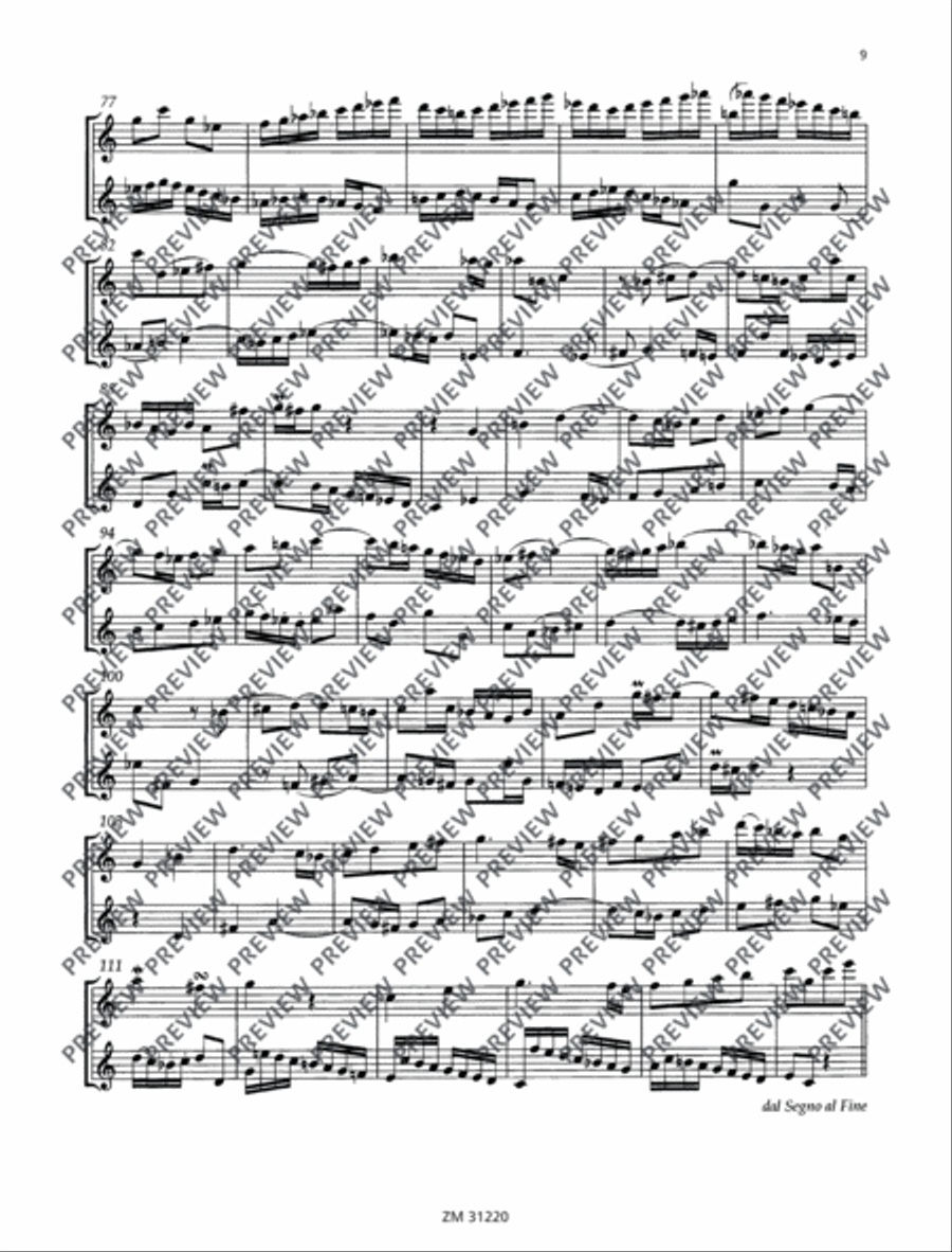Duets Flute Duet scores gallery preview page 10
