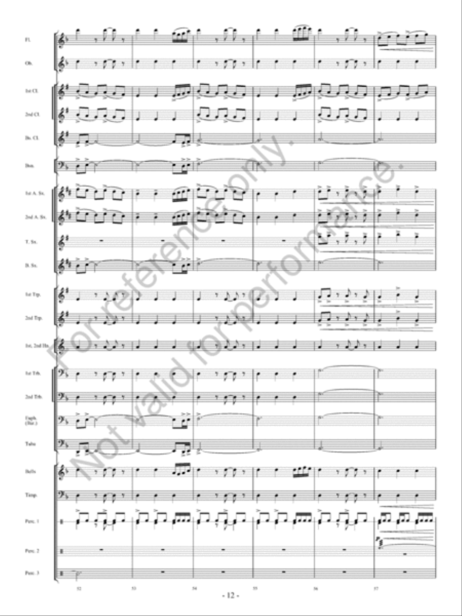 Avalanche! Concert Band scores gallery preview page 13