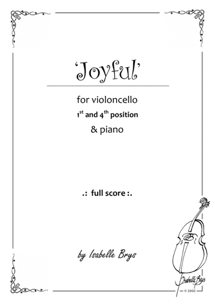 Joyful for Cello and Piano