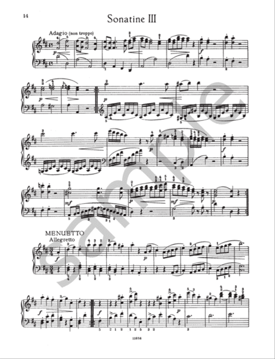 Six Viennese Sonatinas (Based on Divertimentos for 2 Clarinets and Bassoon) Bassoon scores gallery preview page 6