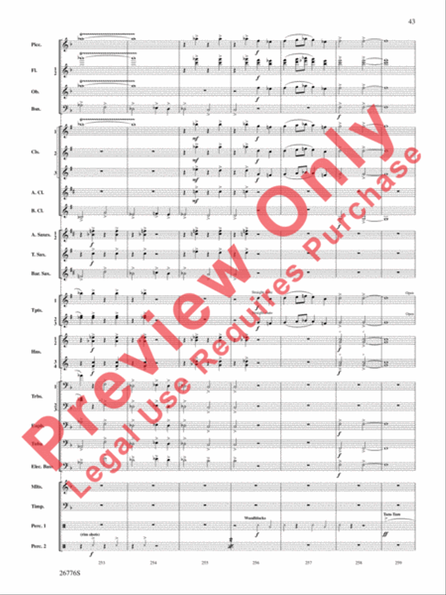 The Music of Disneyland Concert Band scores gallery preview page 44