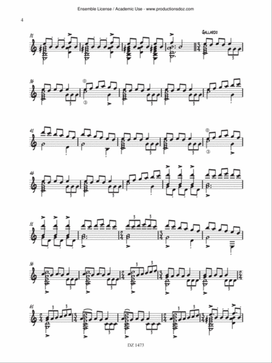 La quinta del sordo La quinta del sordo Classical Guitar scores gallery preview page 4