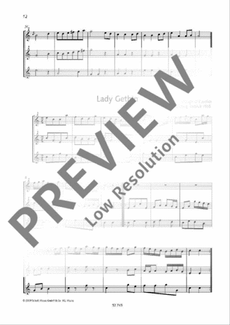 16 Trios Alto Recorder scores gallery preview page 11