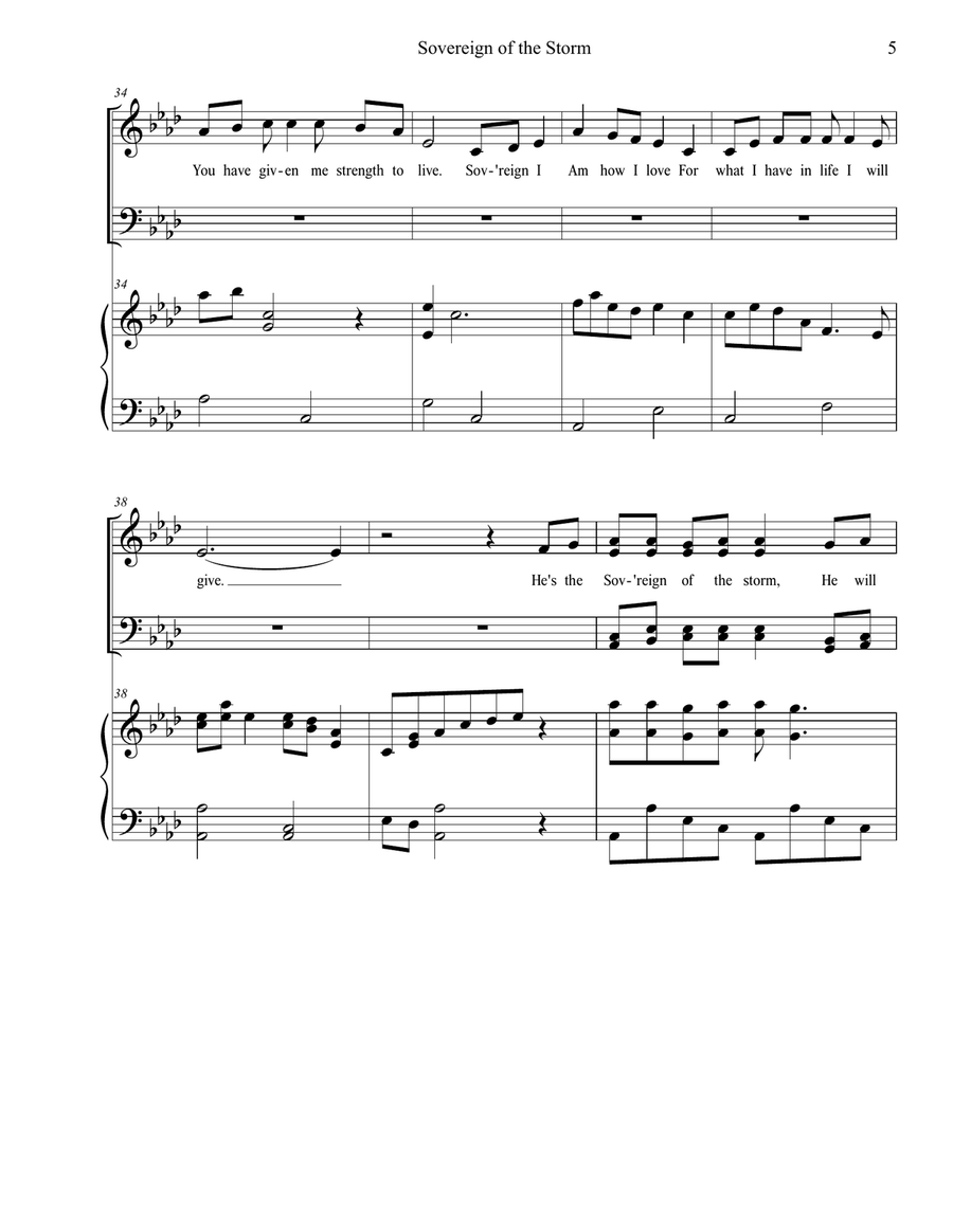 Soveriegn of the Storm 4-Part scores gallery preview page 5