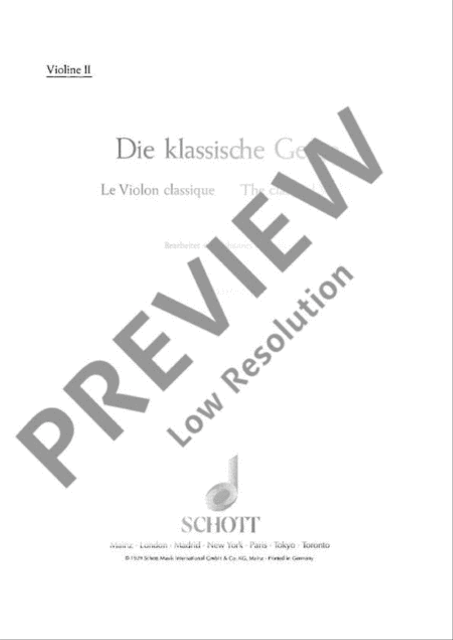 The classical Violin Violin scores gallery preview page 2