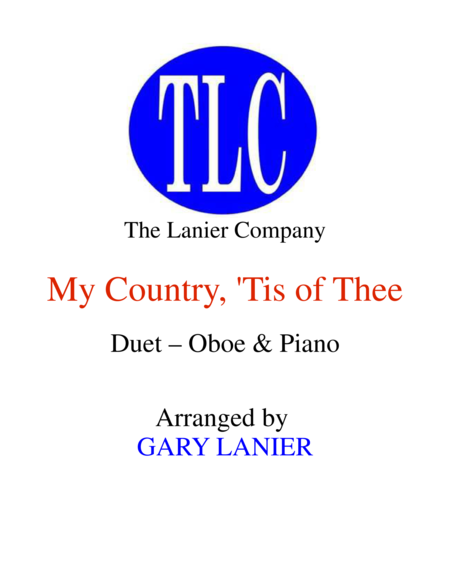 MY COUNTRY, ‘TIS OF THEE (Duet – Oboe and Piano/Score and Parts) image number null