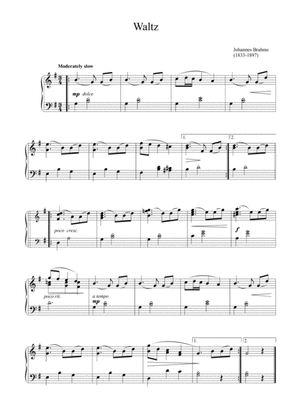 Brahms - Waltz in A-Flat Major, Op. 39 No. 15(Easy piano arrangement)