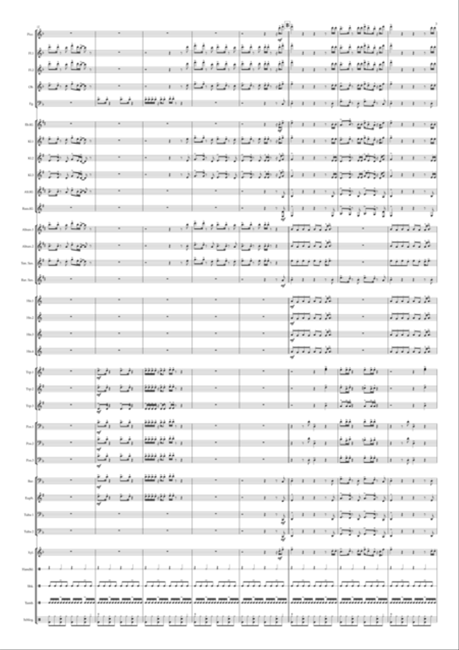 Uptown Funk Uptown Funk Concert Band scores gallery preview page 3