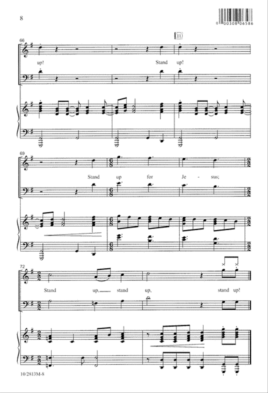 Stand Up Stand Up 4-Part scores gallery preview page 8