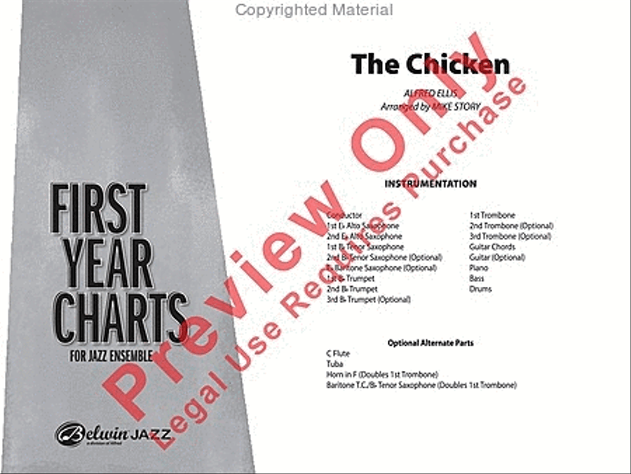 The Chicken Jazz Ensemble scores gallery preview page 2