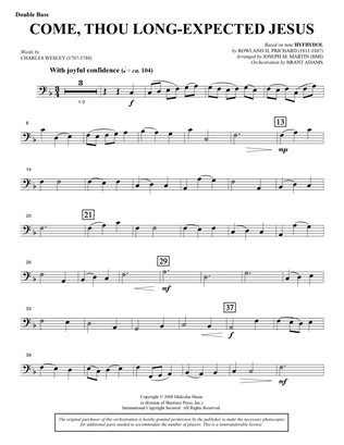Come, Thou Long-Expected Jesus (from Carols For Choir And Congregation) - Double Bass