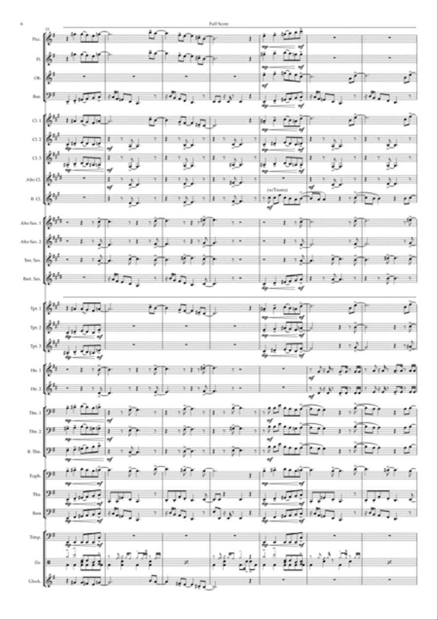 Something About You Concert Band scores gallery preview page 6