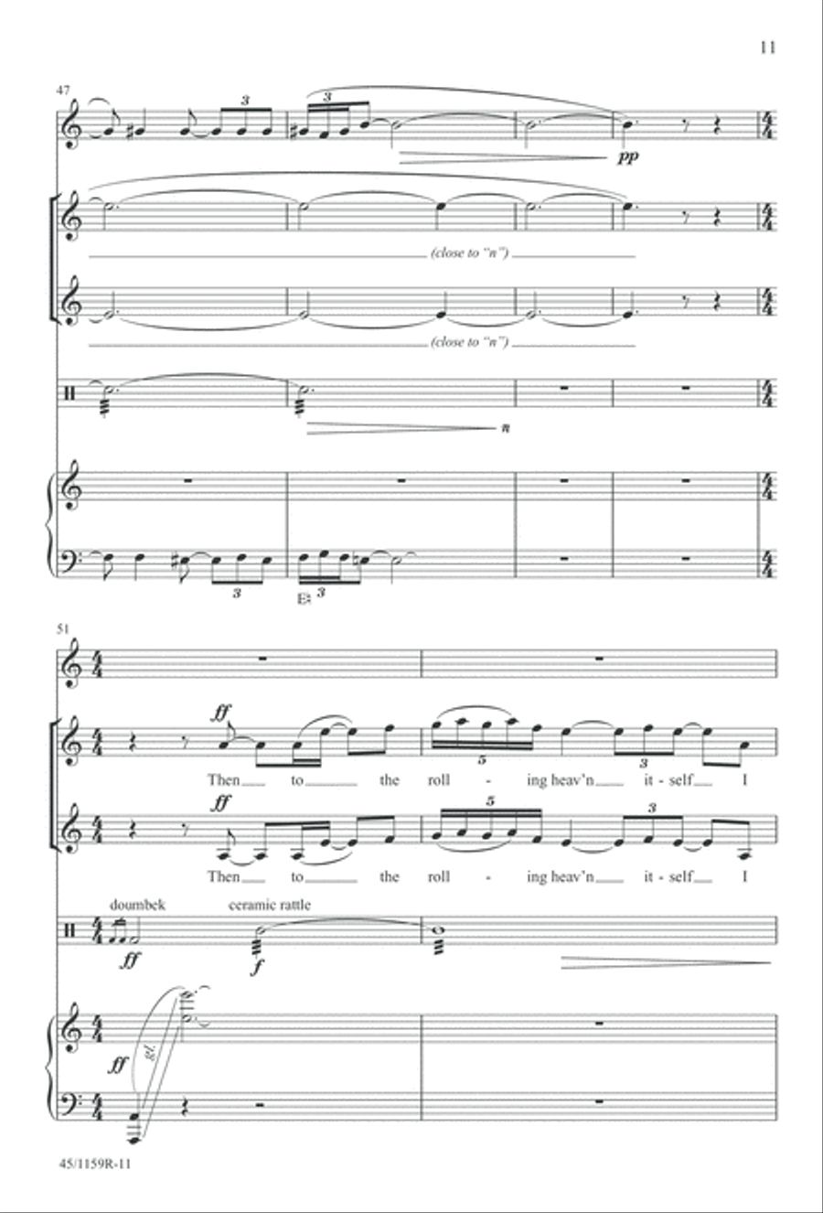 The Day of Hope - Choral/Full Score SSAA scores gallery preview page 11