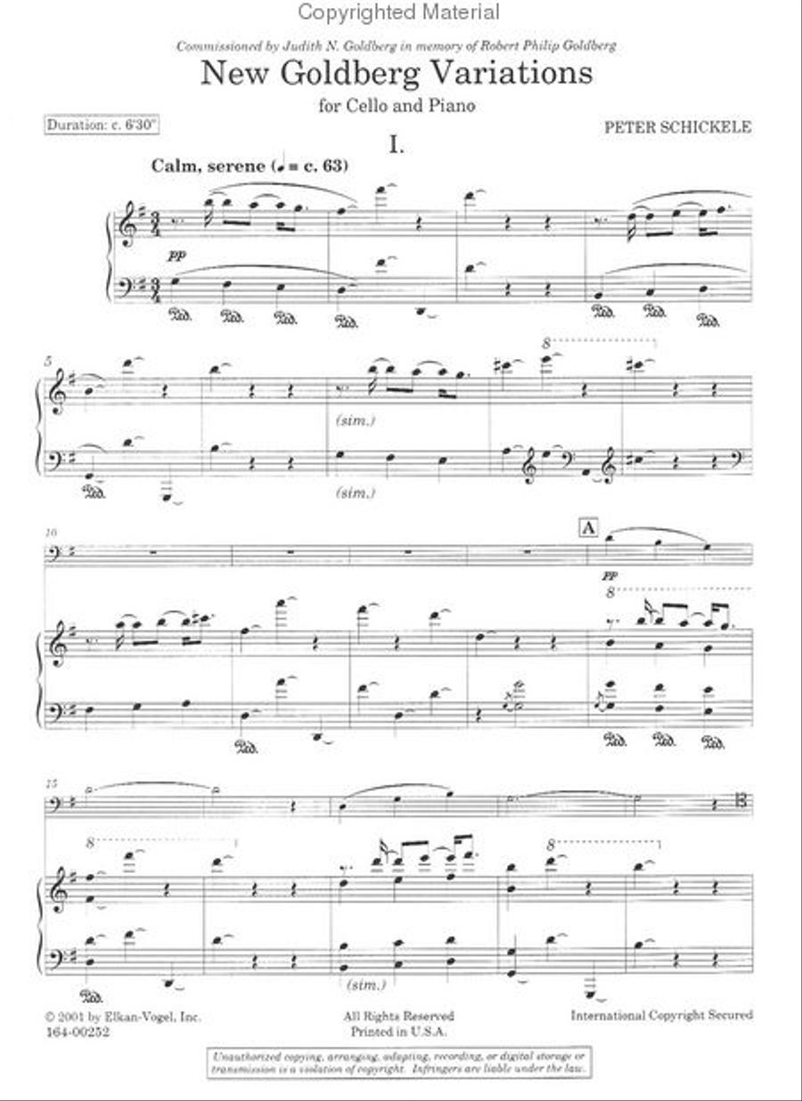 New Goldberg Variations Chamber Music scores gallery preview page 2