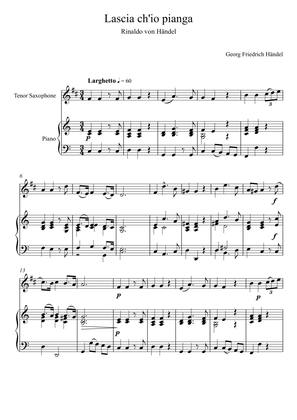 Georg Friedrich Handel - Lascia ch'io pianga (Tenor Saxophone Solo)