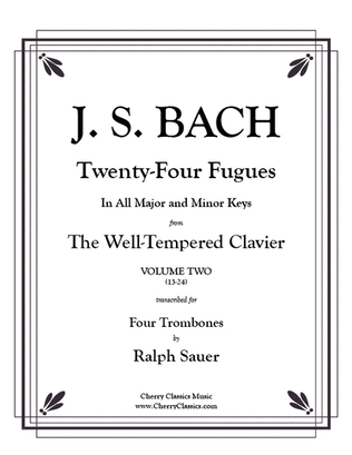 Book cover for Twenty-Four Fugues from the WTC Vol 2