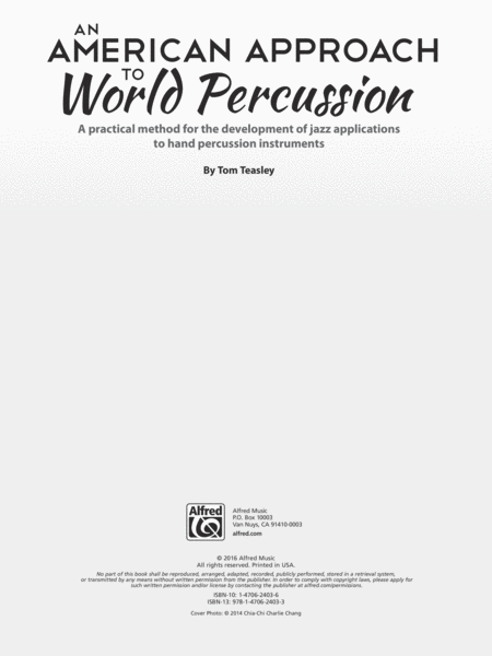 An American Approach to World Percussion