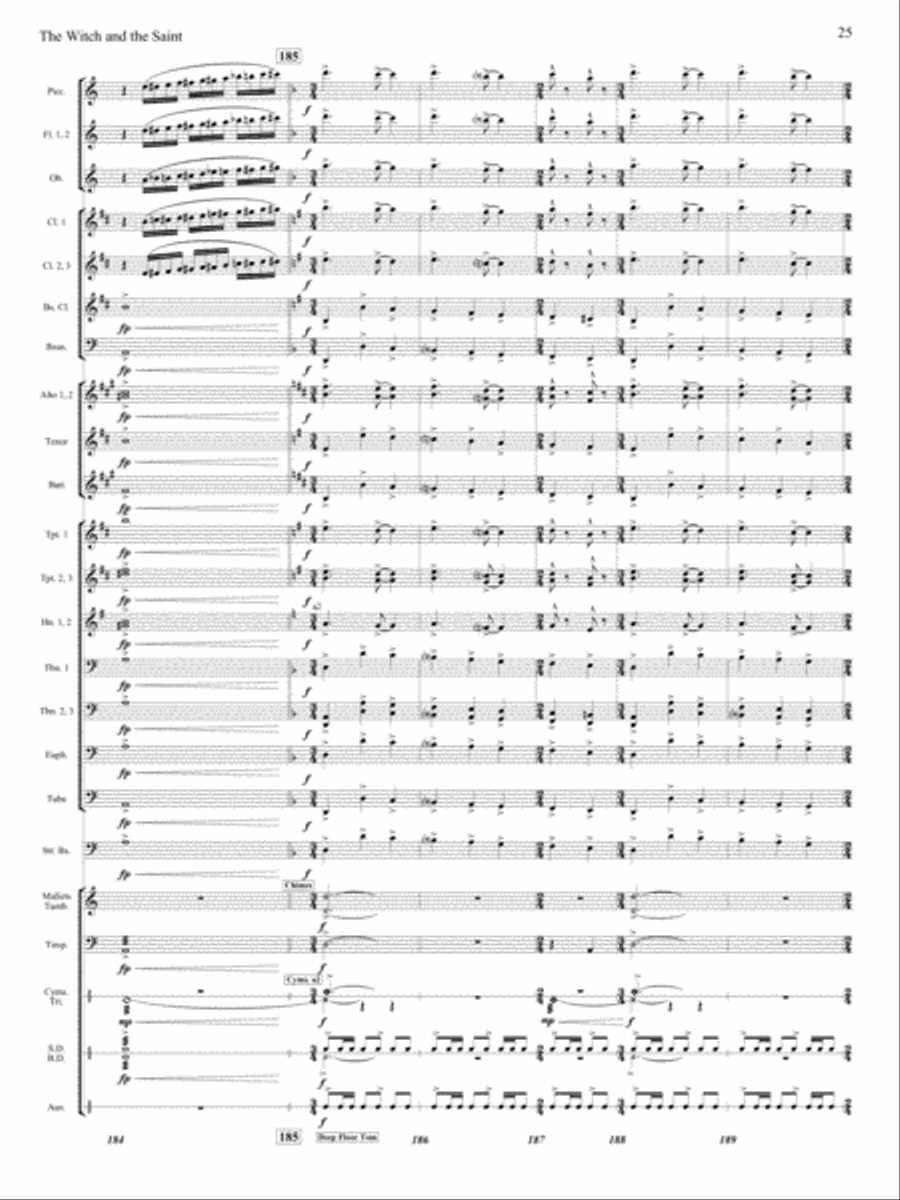 The Witch and The Saint The Witch and The Saint Concert Band scores gallery preview page 24