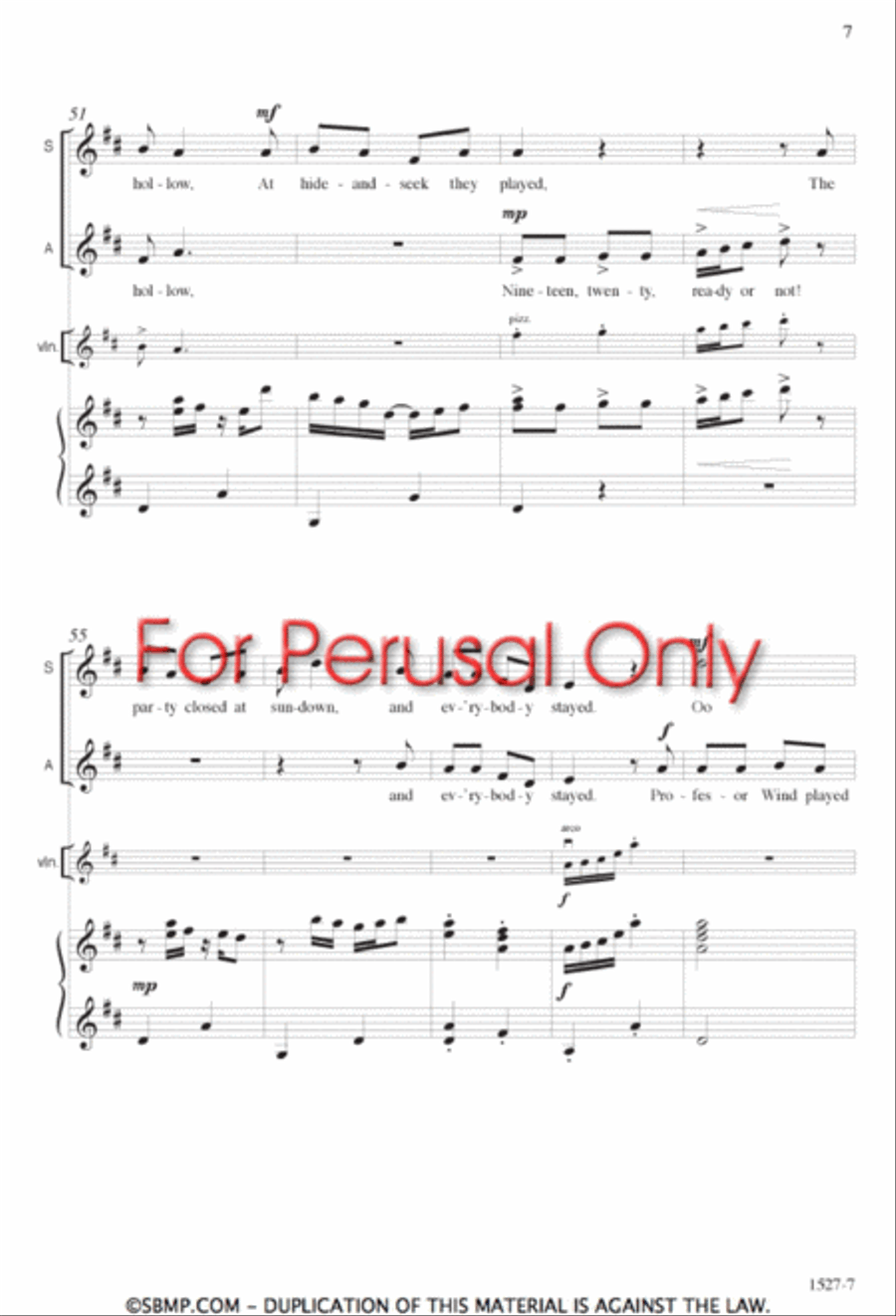 The Two Faces of Autumn - SA Octavo SA scores gallery preview page 6