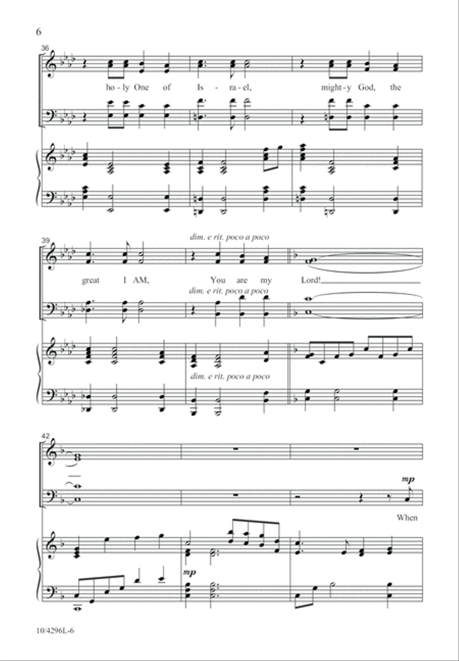 Praise Your Holy Name Praise Your Holy Name 4-Part scores gallery preview page 6