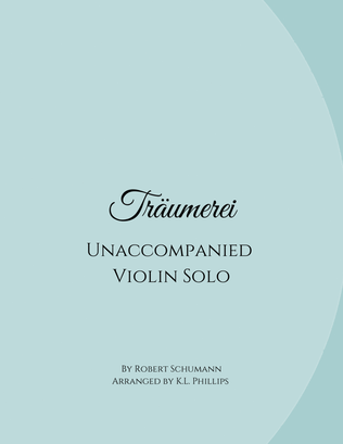 Book cover for Träumerei - Unaccompanied Violin Solo