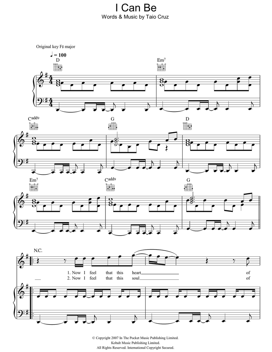 I Can Be Acoustic Guitar scores gallery preview page 1