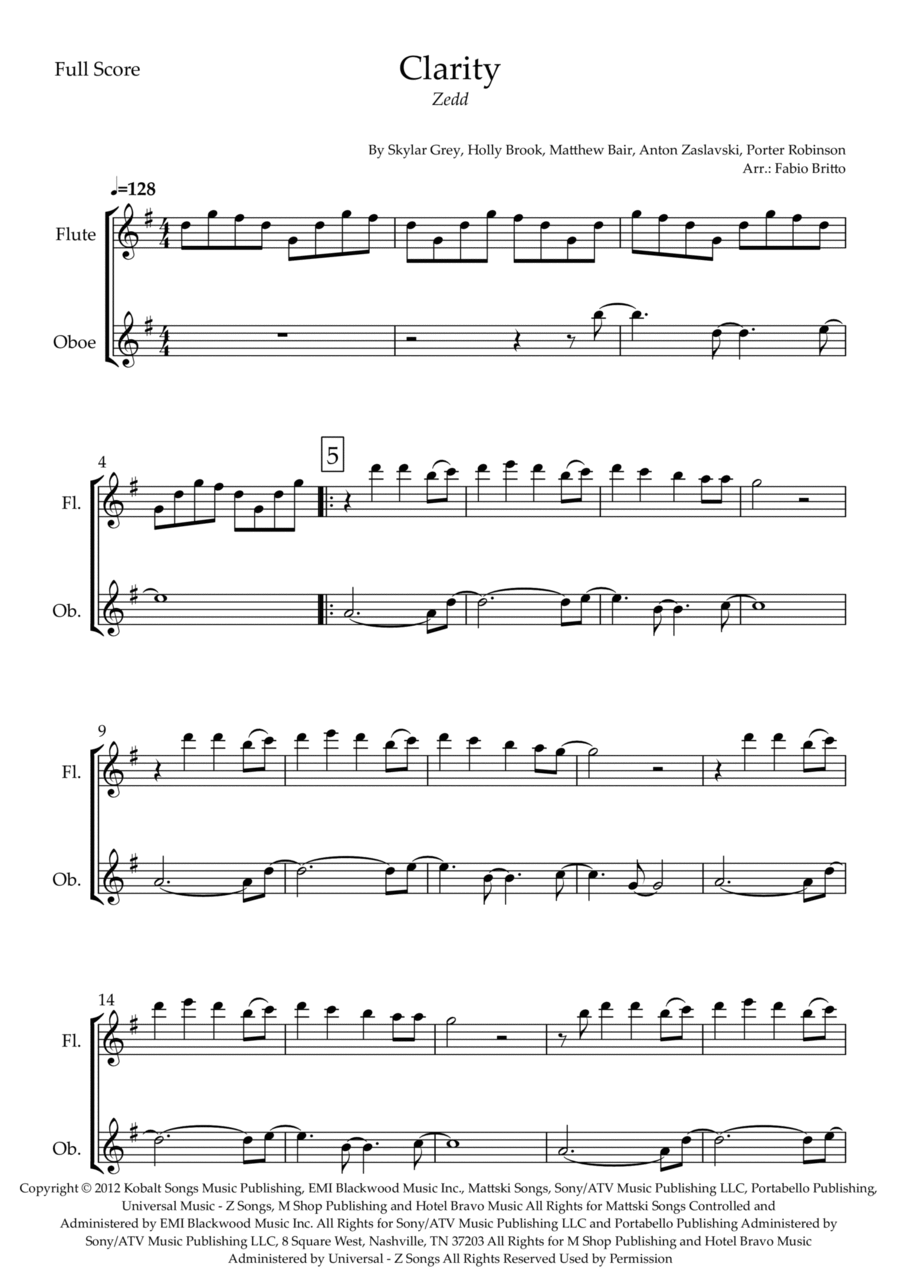 Clarity Clarity Woodwind Duet scores gallery preview page 1