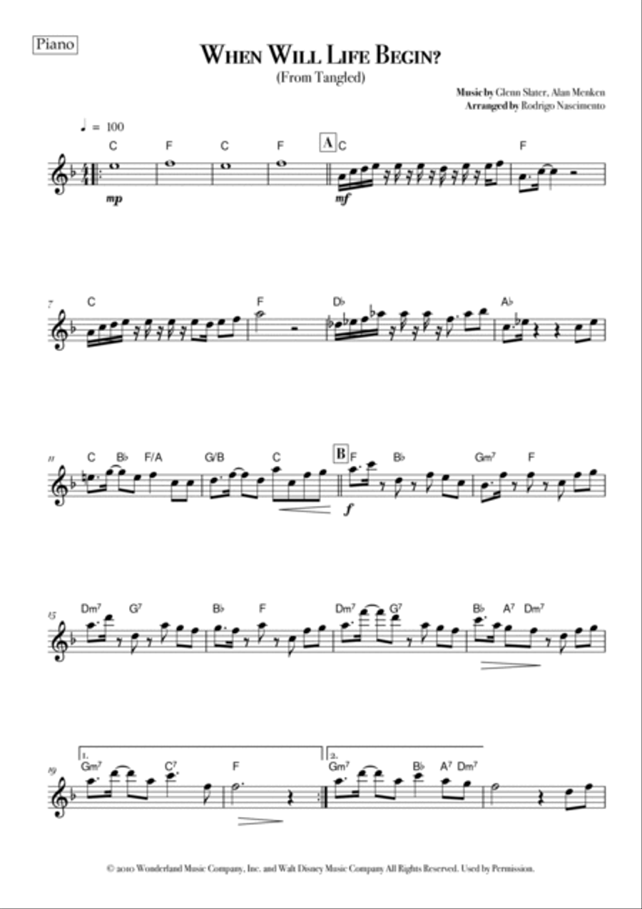 When Will My Life Begin? String Quartet scores gallery preview page 5