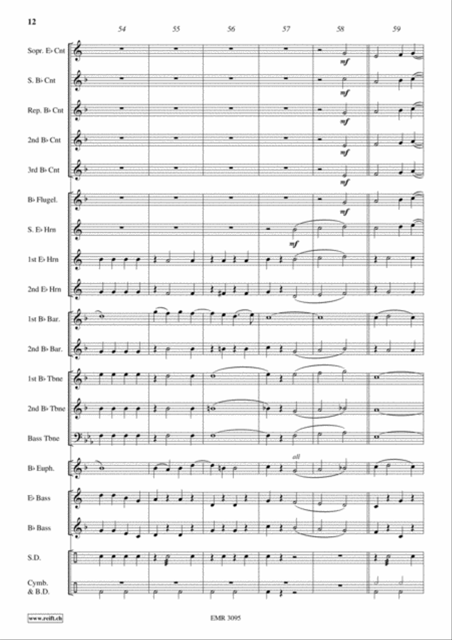 Rosablanche Brass Band scores gallery preview page 13