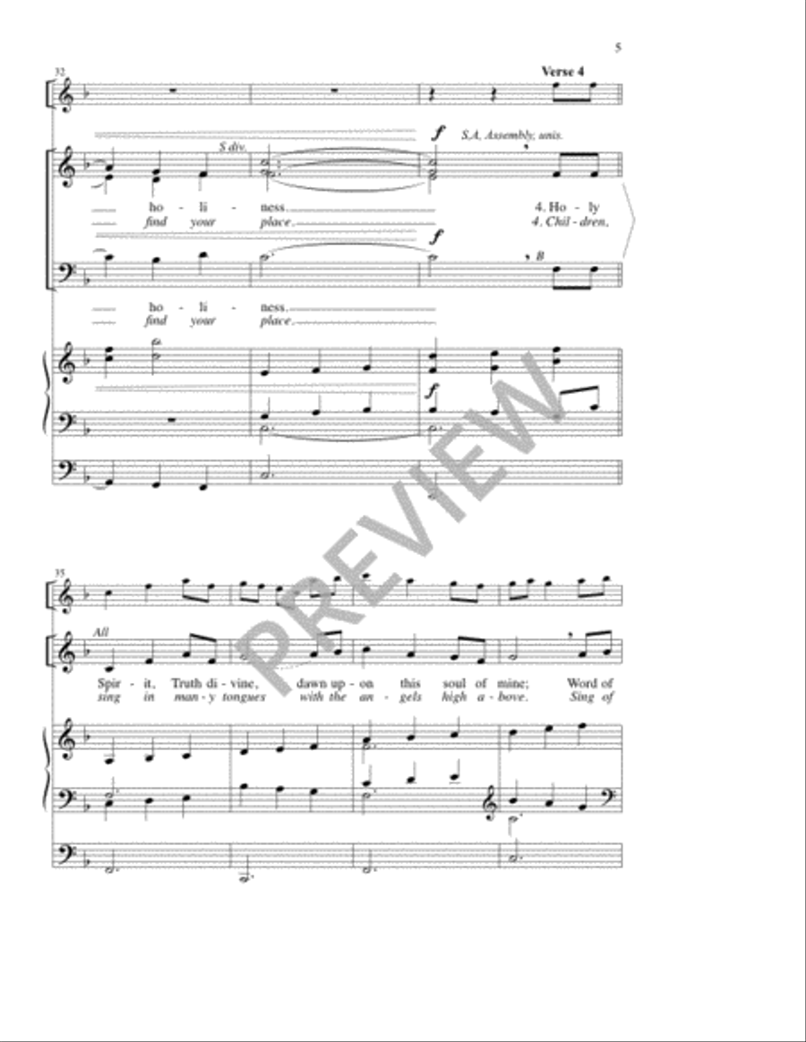 St. John's Carol Anthem St. John's Carol Anthem 3-Part scores gallery preview page 6