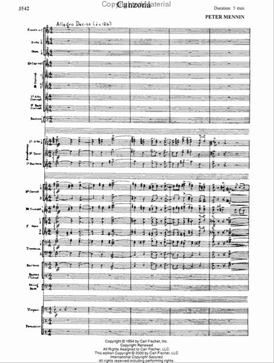 Canzona Concert Band scores gallery preview page 2