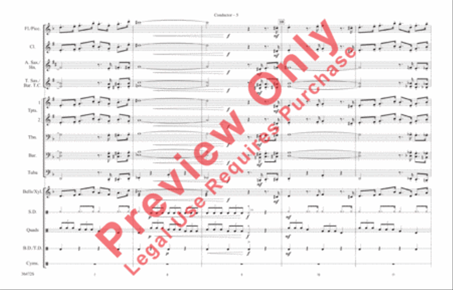 Cartoon Capers Marching Band scores gallery preview page 6
