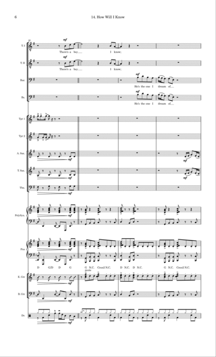 How Will I Know Small Ensemble scores gallery preview page 6