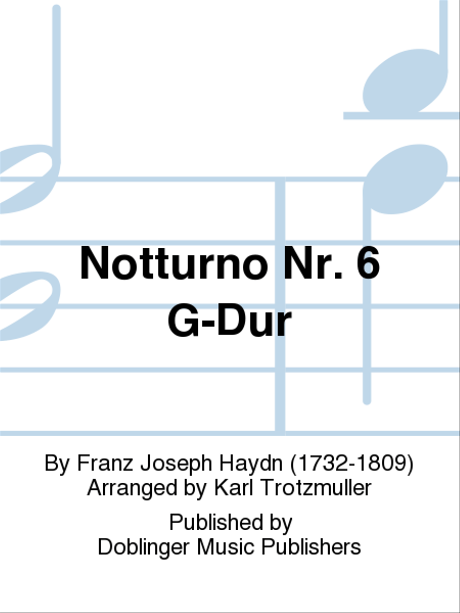 Notturno Nr. 6 G-Dur Voice scores gallery preview page 1