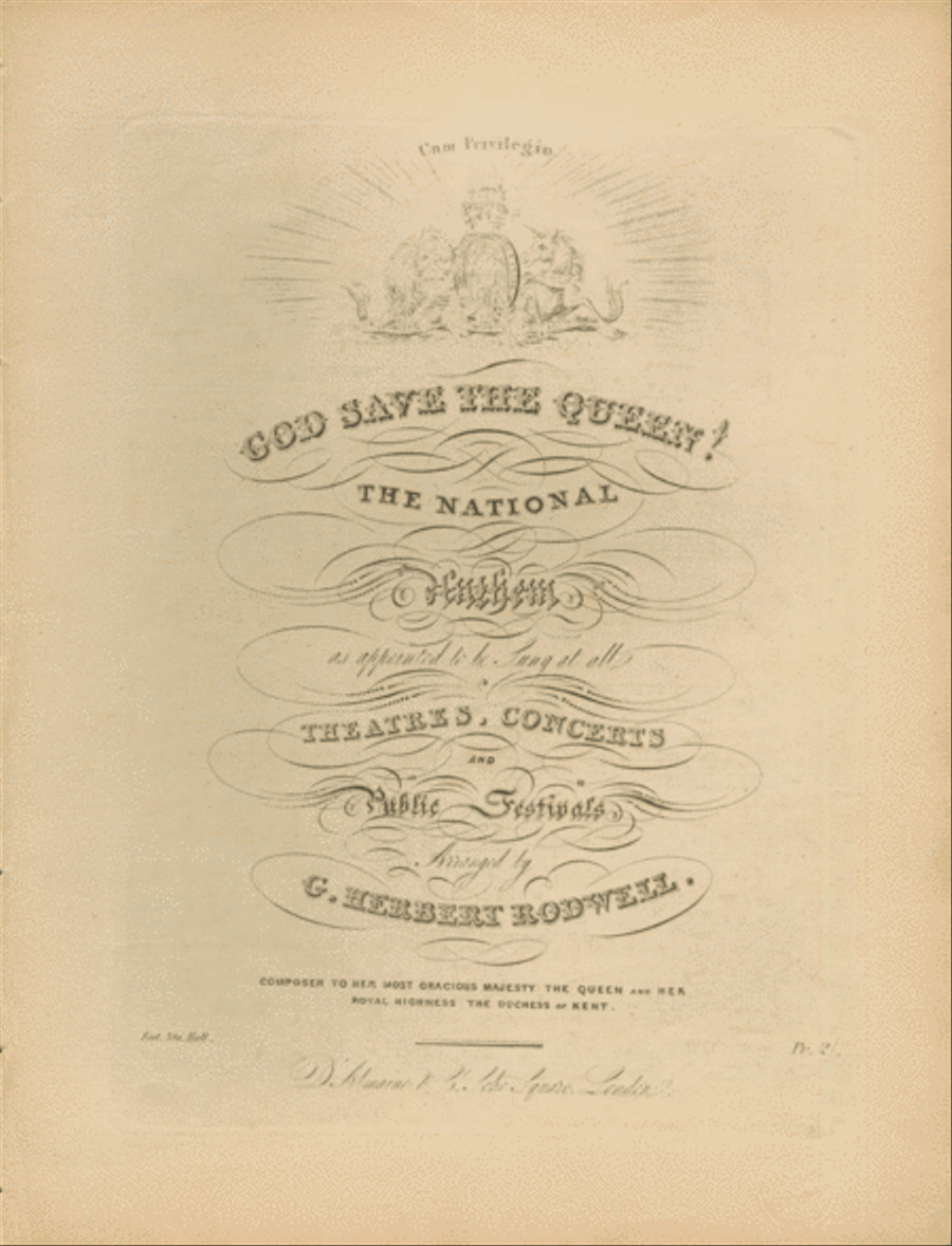 God Save the Queen! The National Anthem Voice scores gallery preview page 1