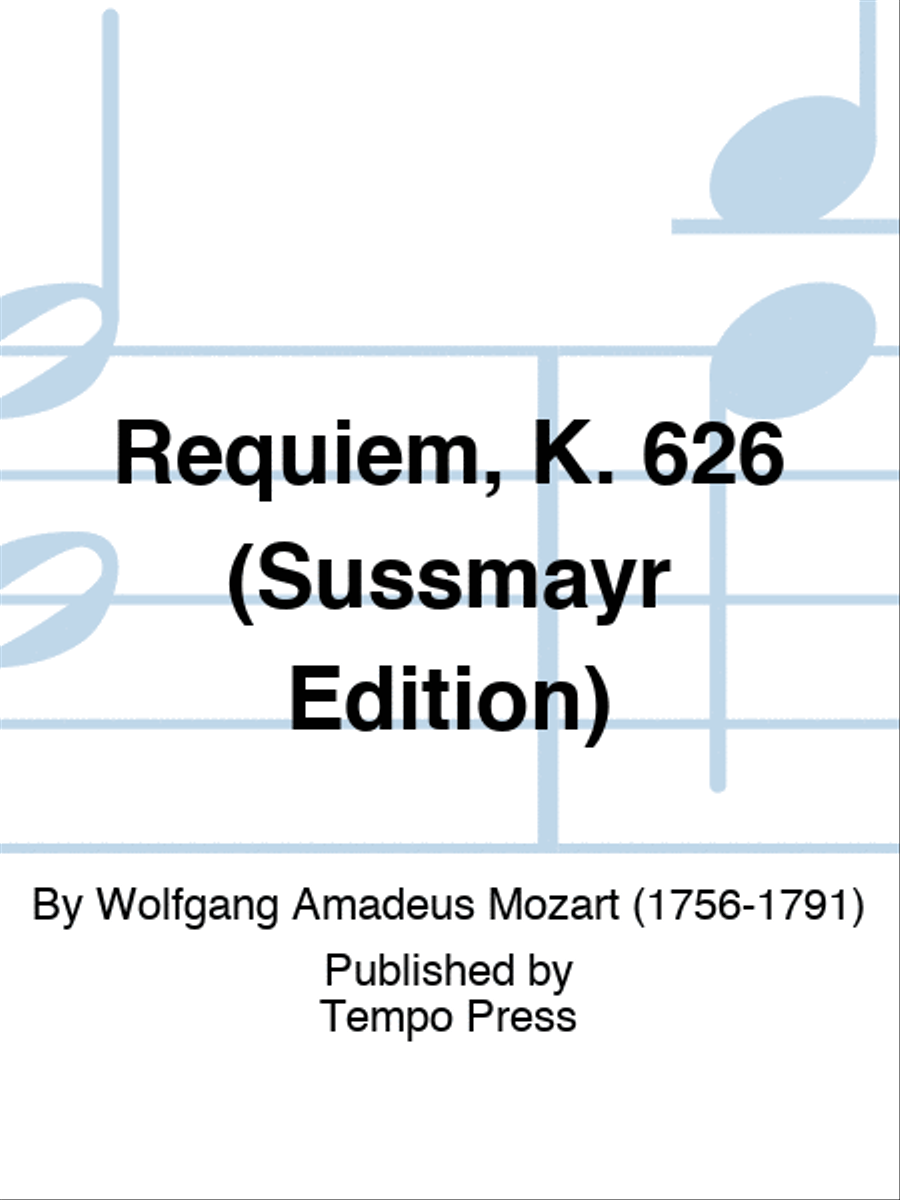 Requiem, K. 626 (Sussmayr Edition) 4-Part scores gallery preview page 1