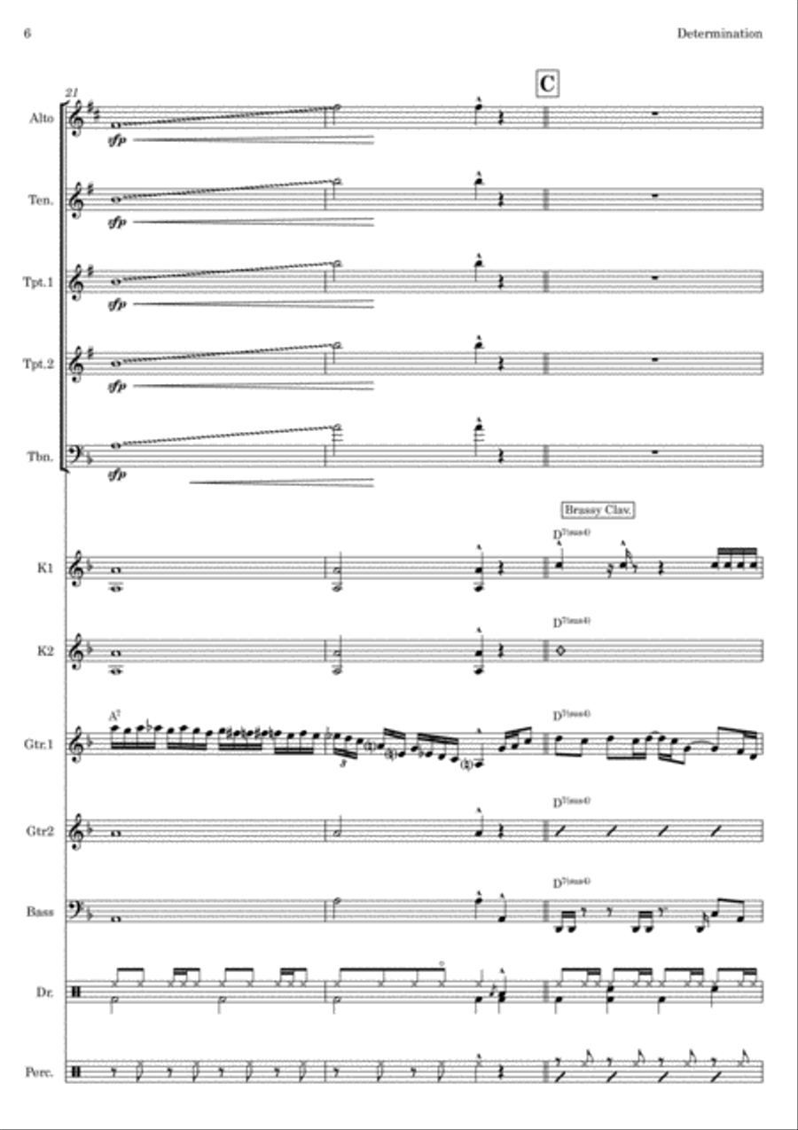 Determination Saxophone scores gallery preview page 6