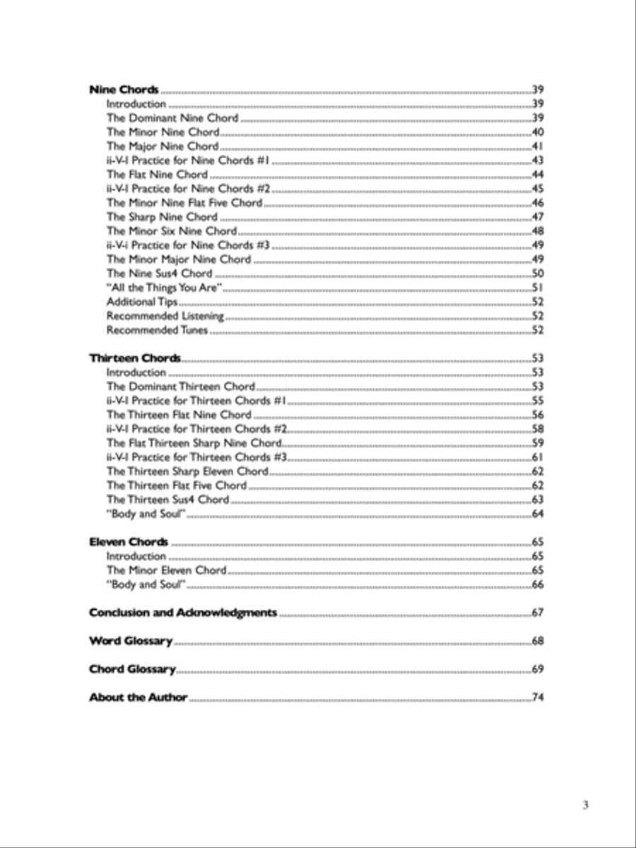 The Jazz Pianist: Left Hand Voicings and Chord Theory Piano Method scores gallery preview page 3