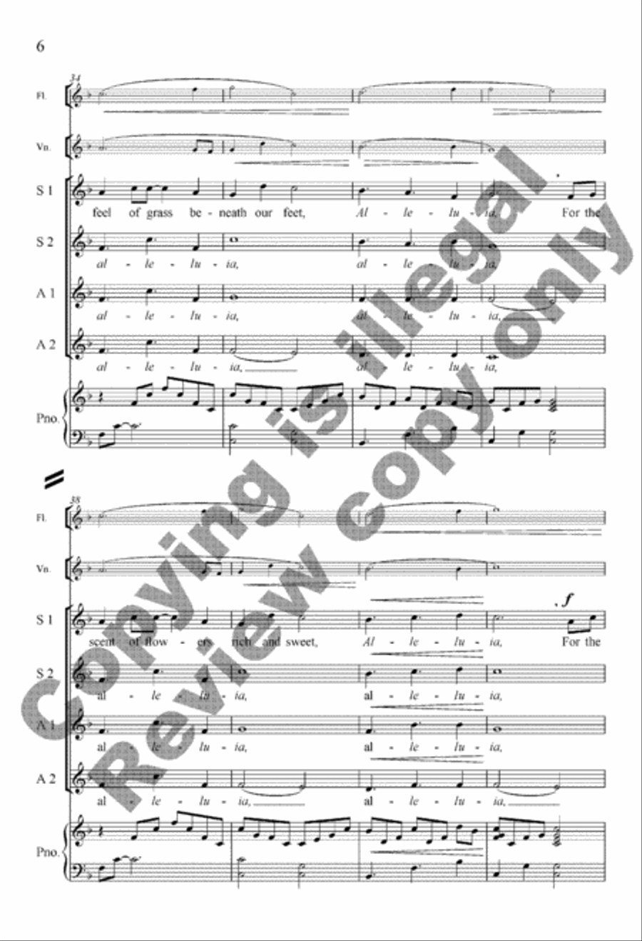 We Sing Alleluia We Sing Alleluia Women's Choir scores gallery preview page 21