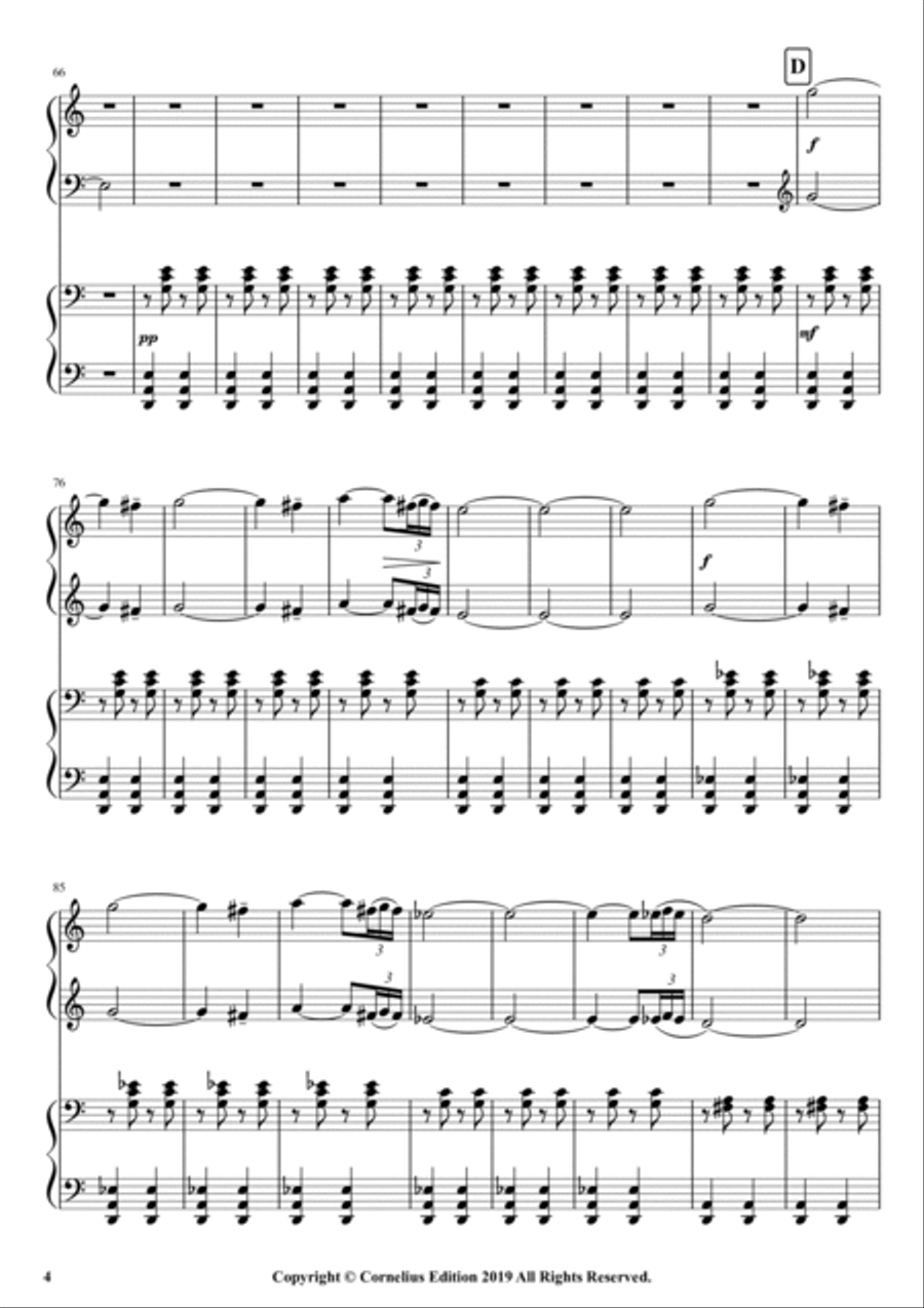 Ritual Fire Dance El Amor Brujo Manuel De Falla Piano 4 Hands Piano Method scores gallery preview page 6