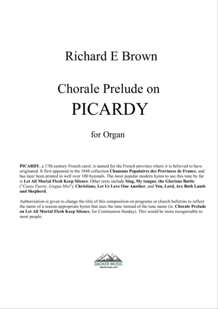 Chorale Prelude on Picardy Organ Solo scores gallery preview page 2