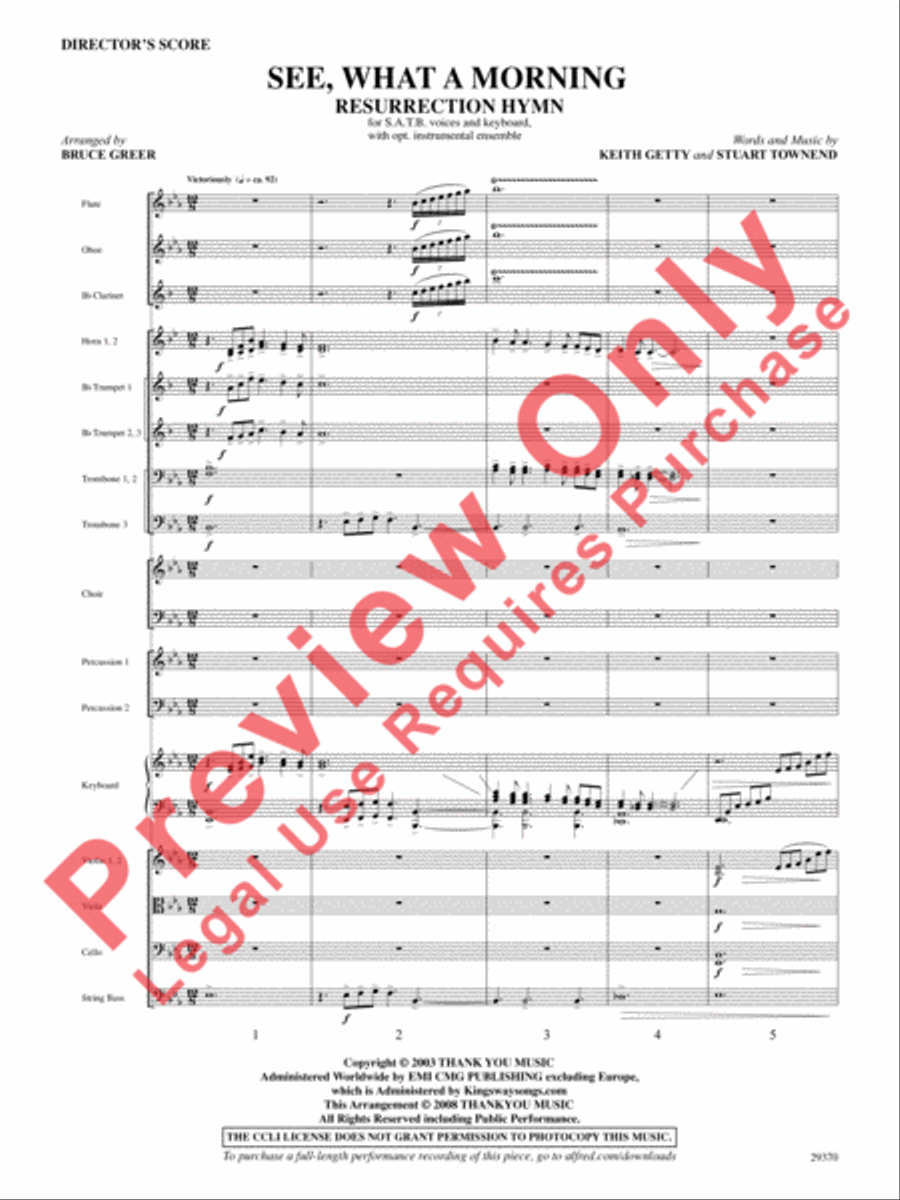 See, What a Morning Choir scores gallery preview page 2