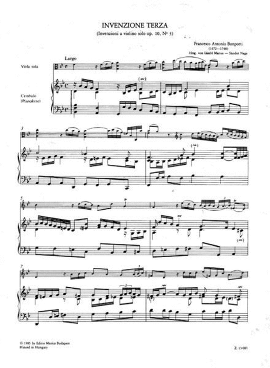 Due invenzioni per viola e cembalo (pianoforte)