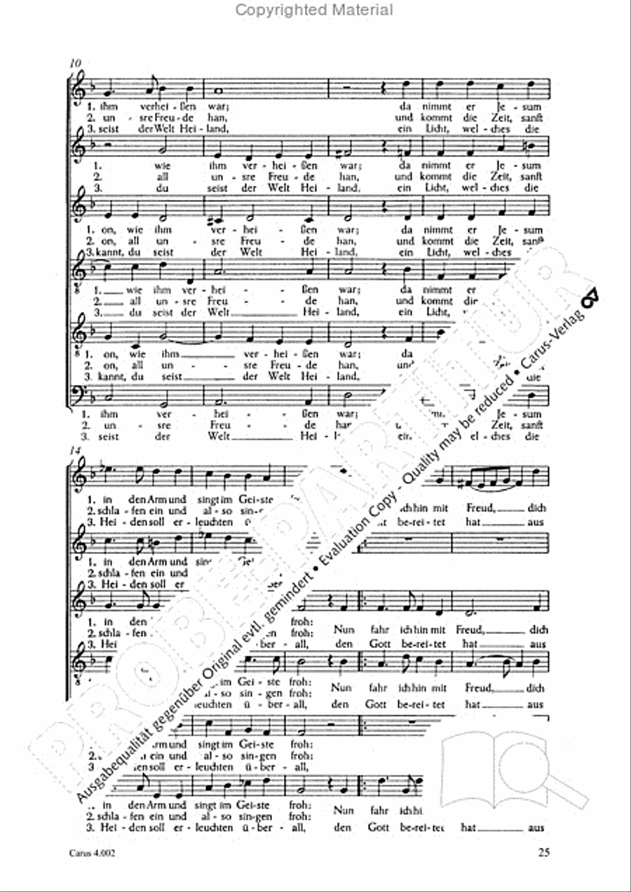 Eccard: 29 Choralbearbeitungen Collection / Songbook scores gallery preview page 26