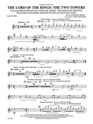 The Lord of the Rings: The Two Towers, Symphonic Suite from: 2nd Flute