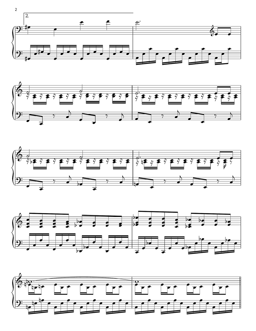 Full Moon (from The Twilight Saga: New Moon) Piano Solo scores gallery preview page 2