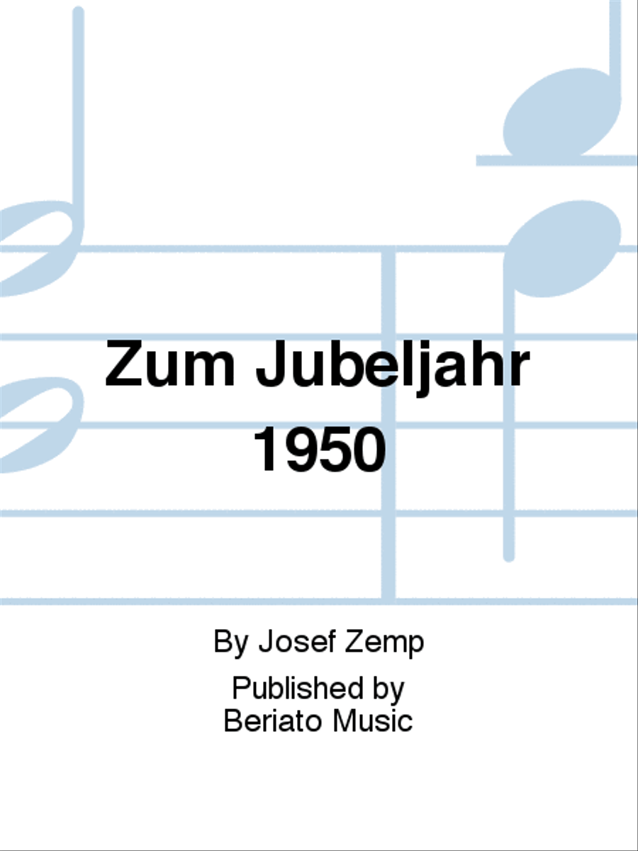 Zum Jubeljahr 1950 Concert Band scores gallery preview page 1
