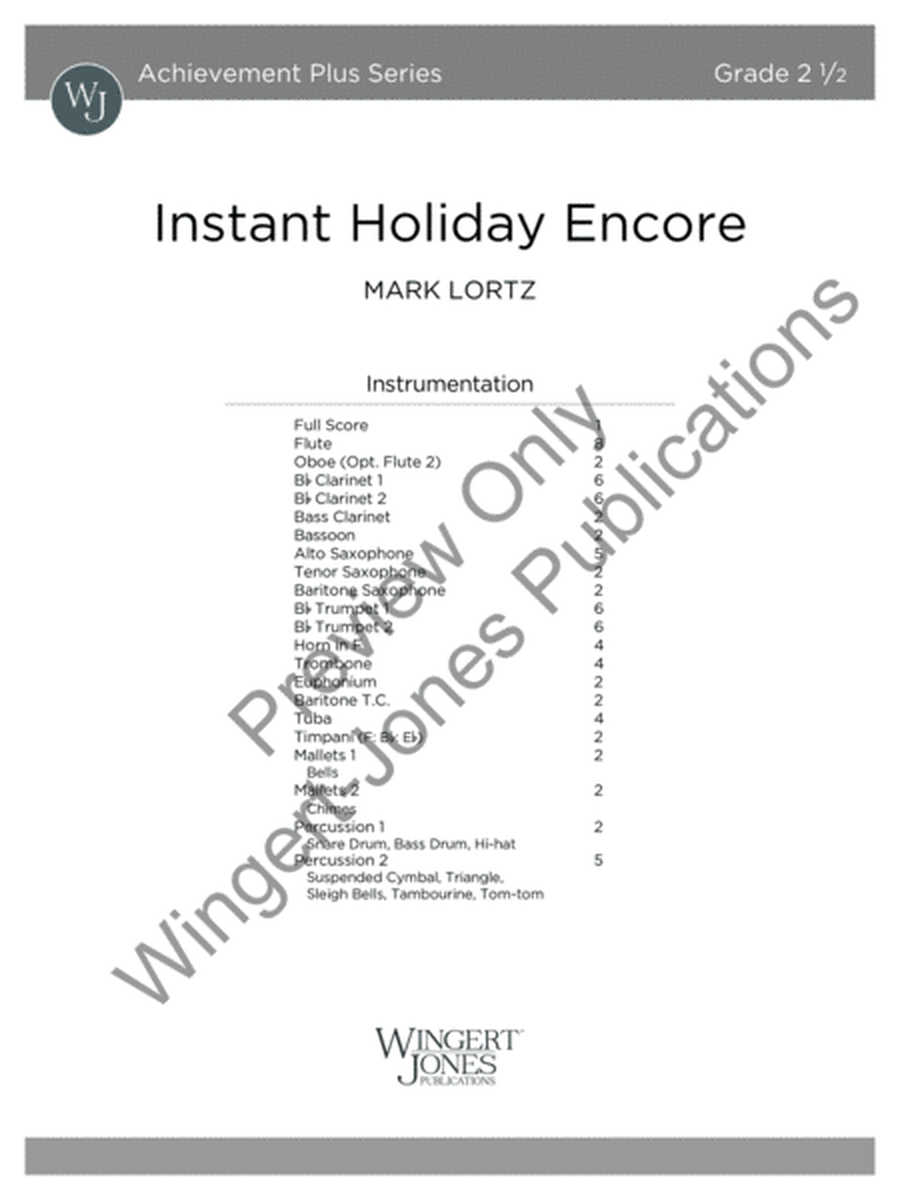 Instant Holiday Encore