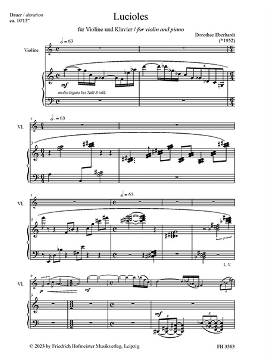 Lucioles Lucioles Violin Solo scores gallery preview page 2