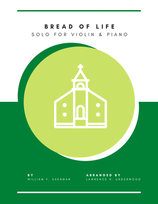 Book cover for Bread of Life for Violin